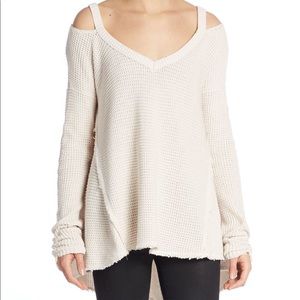 Free people cream sweater size xs